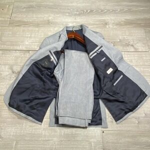 J Crew Ludlow Suit Mens 36R 31x32 Gray Cotton 2‎ Piece Slim Classic Blazer Pants